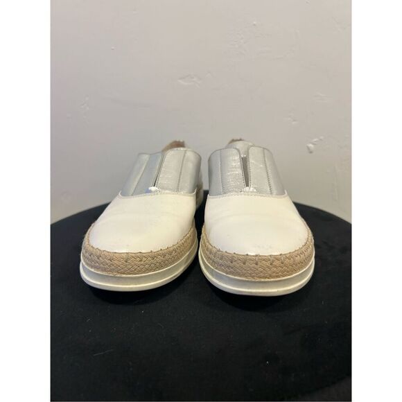 Tod's Gomma Rafia TV Francesina Pelle Two Tone Slip On Flats Women's 9 (39.5) - Picture 4 of 10